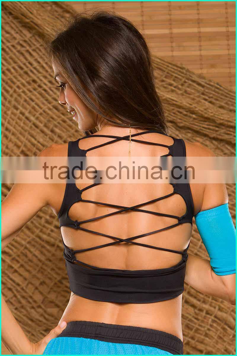 2017 China Wholesale Women Sexy Fashion Seamless Custom Sports Bra Vest