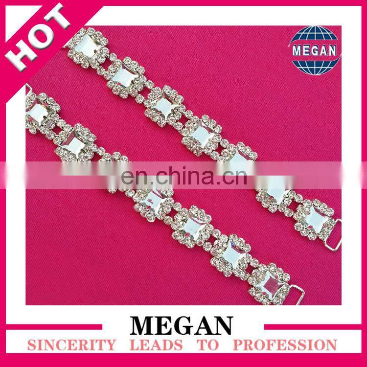 Hot sale small alloy rhinestone bikini connectors