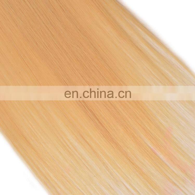 blonde color hair extensions clip in