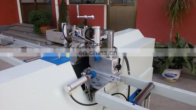 PVC door and window machine SJV-65 mullion cutting saw machine make two 45 degree one profile same end