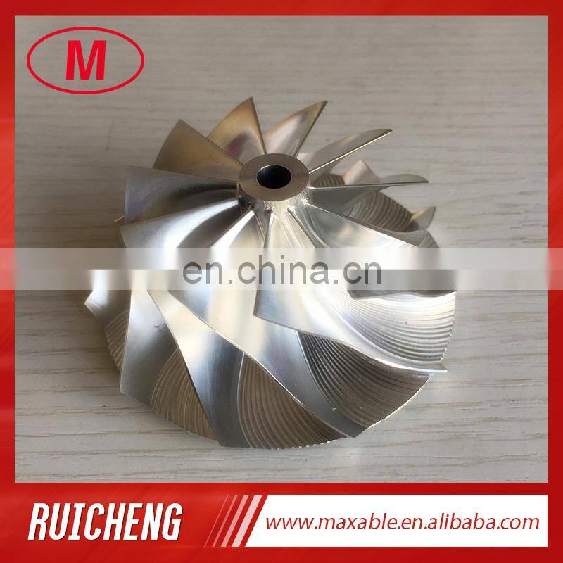 GTX3576 58.00/76.13mm 11+0 blades performance turbo Milling/aluminum 2618/billet compressor wheel for 803713-0001/700177-0042