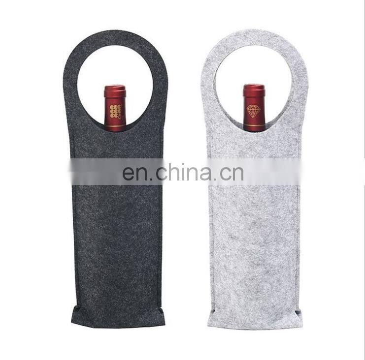 super quality medium size felt holder wine bottle carrier bag
