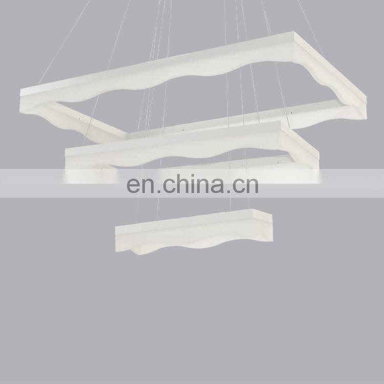 Wholesale modern fashion european pendent light decorative led acrylic chandelier