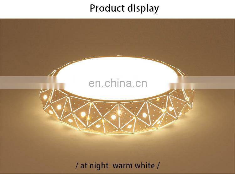 Modern Simple Round LED Living Room Ceiling Light Creative Acrylic Bedroom Lighting