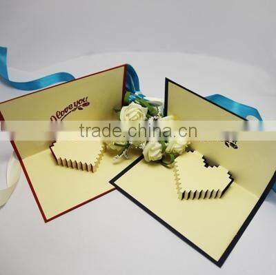 hot sale wholesale custom high-grade romantic wedding invitation card/wedding greeting card