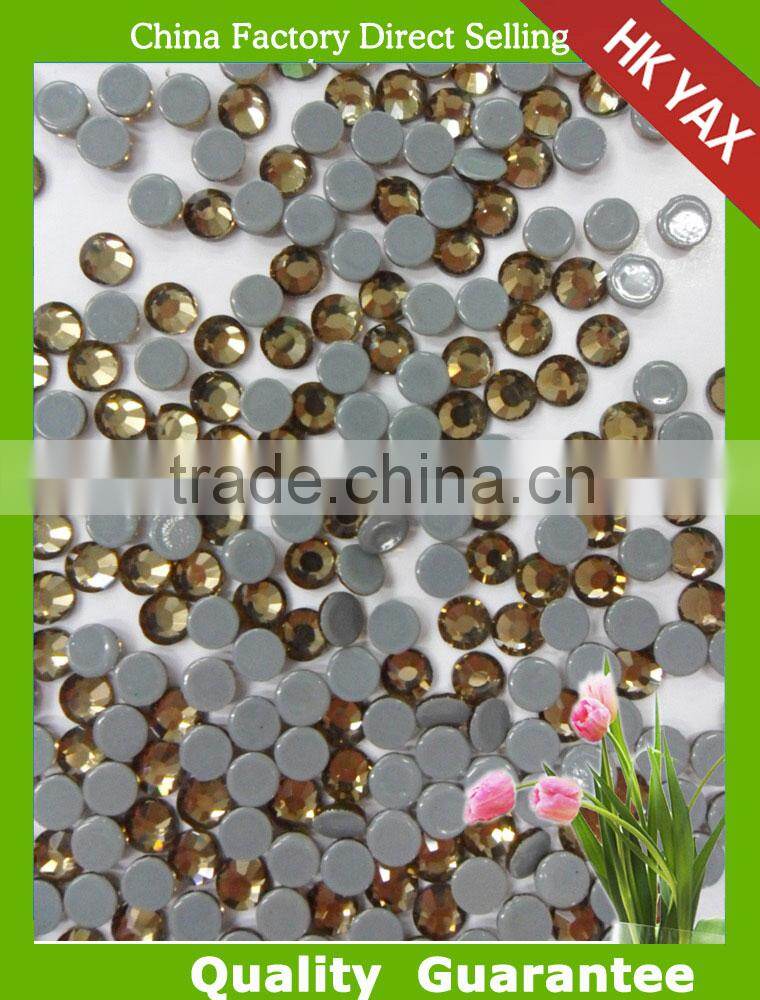 T0528 New Coming strass hot fix Smoked Topaz,YAX220 Cheap strass hot fix,China strass hot fix High Quality for T-shirt