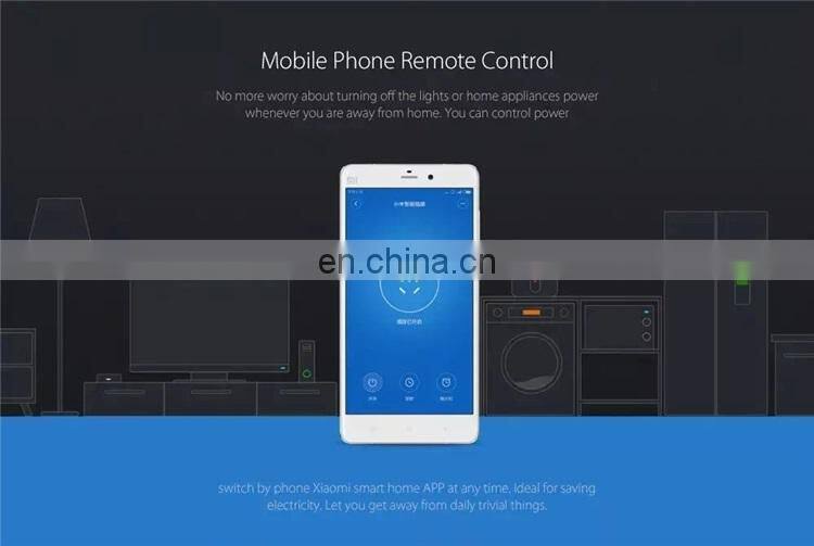 Original Xiaomi Mijia Smart WiFi Socket Plug Wireless Remote Socket Adapter Power On and Off Charger Plug
