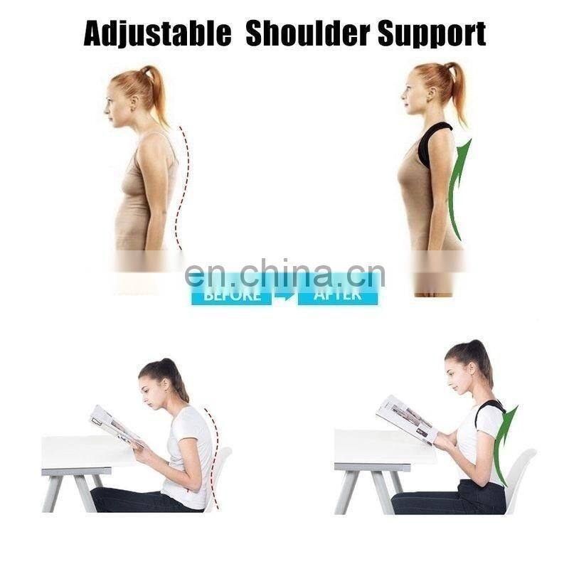 Comfortable Leather Pad Adjustable Back Support Posture Corrector