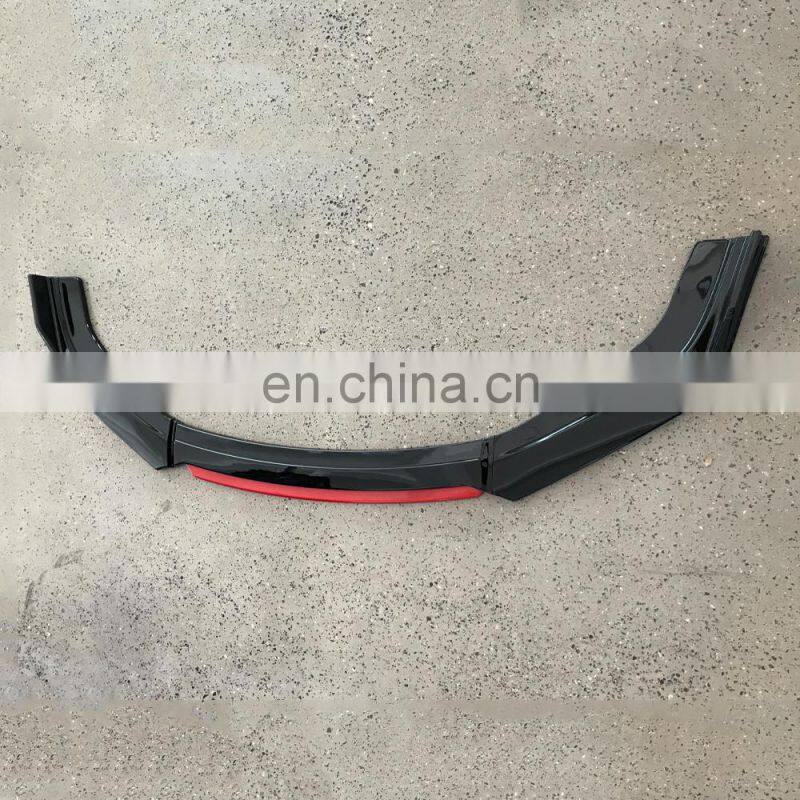 2021 New Other Exterior Accessories carbon fiber front lip ABS universal front bumper lip splitter spoiler front shovel