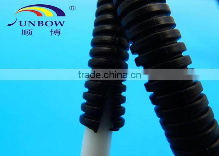 Polyamide PA Flexible Split Loom Corrugated Slit Tube Convoluted Conduit