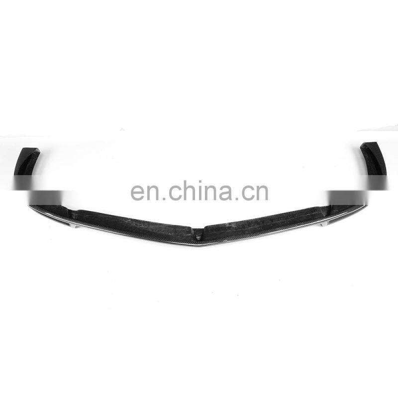 Carbon Fiber W204 Car Front Bumper Lip Spoiler for Mercedes Benz C63 AMG Black Series 12-15