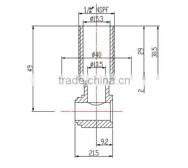 Sonda, A/D shower arm, Australian Standard Shower Arms shower arm bracket