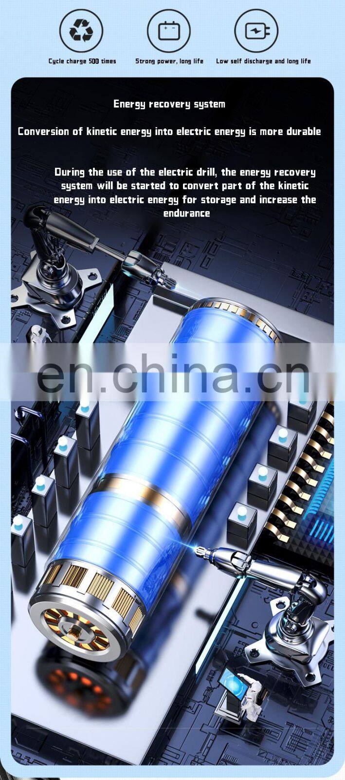 158vf-1 two speed brushless electric power hammer Brushless cordless drill