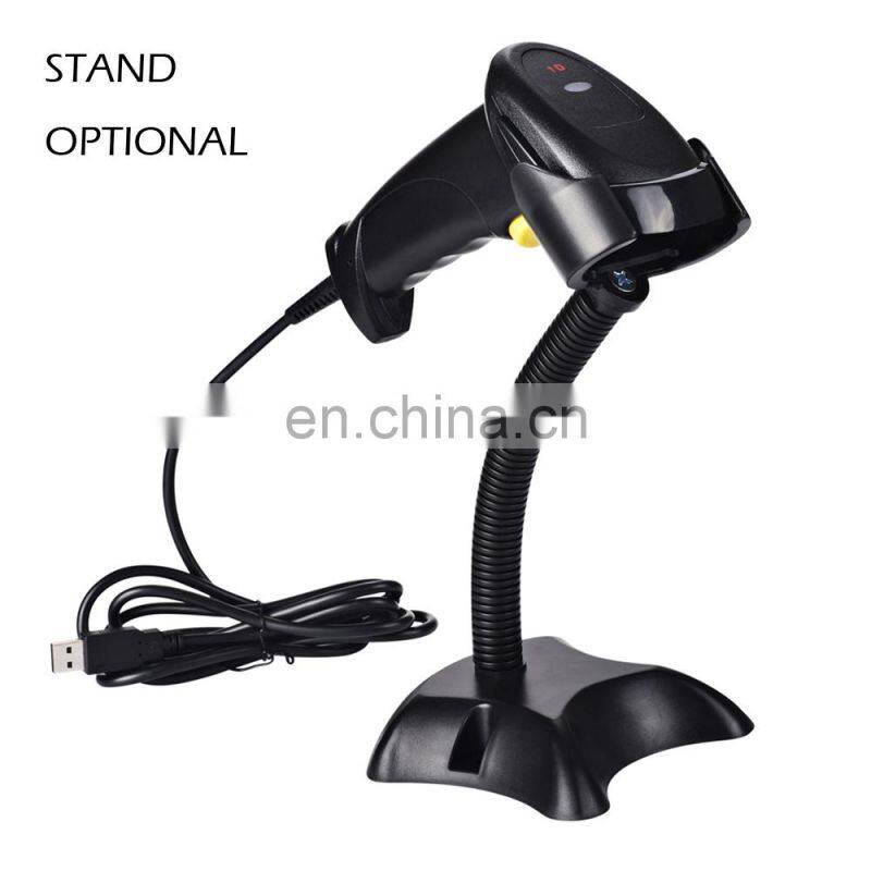 Competitive Price 1D Handheld wired laser Barcode Scanner with USB/COM