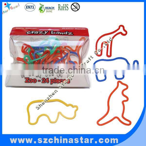 Creative specific shapes 100% silicon rubber bands