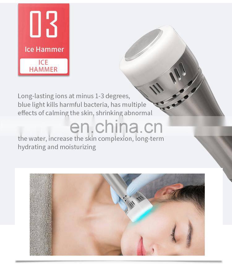 9 IN 1 Hydrogen Oxygen Jet Small Bubble Instrument Facial Cleansing Hydration Face Lift Activate Collagen Skin Care Machine