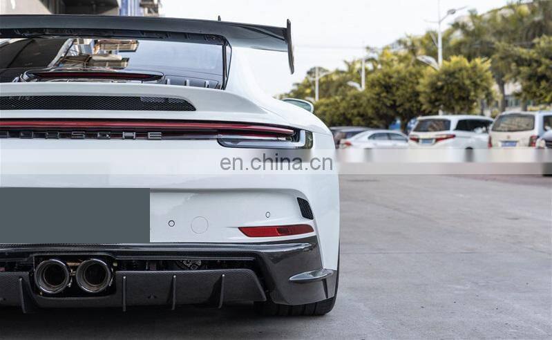 Runde GT3 For Porsche 992 Upgrade GT3 Body Kit Front Bumper Rear Bumper Hood Spoiler Exhaust Rear Engine Cover Side Skirts