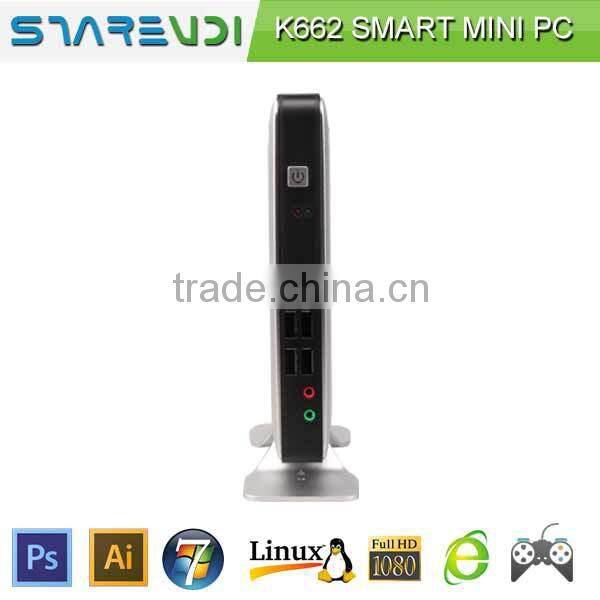 New product Fanless Baytrail Intel Celeron J1900 PXE Booting Sharevdi K662 quad core 2-2.41Ghz 2*USB3.0