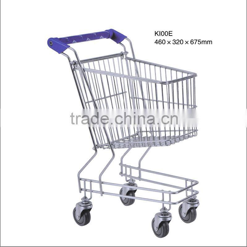 cheap 100L unfolding mesh structure Shopping Trolley for kids