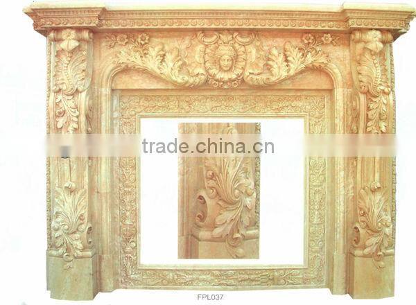 Large Stone Fireplace