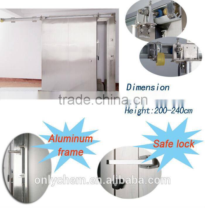 cold room sliding door with hardware, cold storage sliding door