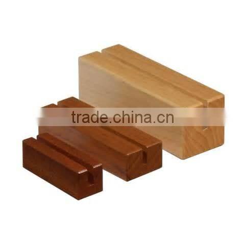 Hot Sale Restaurant Wooden Menu Holder Power Bank Wholesale Table Stand Drink Menu Card Holder