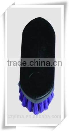 2015 NEW zebra pattern horse body brush with black strap for grooming