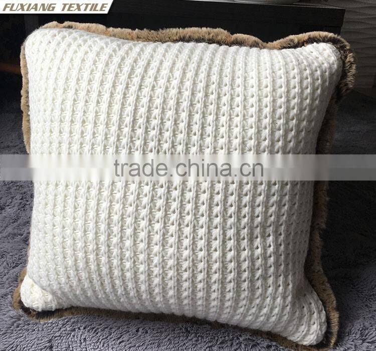 Knitted Patchwork Latest Design Sofa Cushion Cover