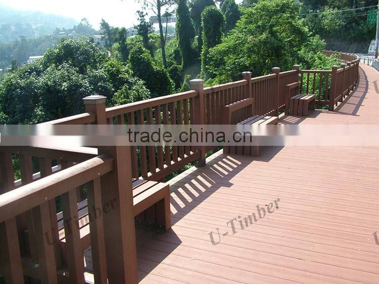 Superior quality wood plastic composite WPC balcony railing