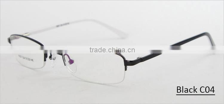 Half-rim metal with spring hinge new trend style latest model spectacle frames