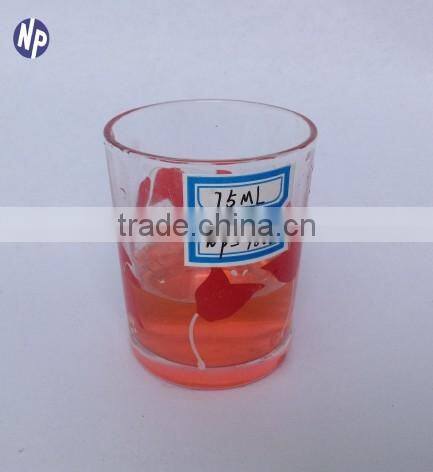 3oz printed wholesale whisky shot glass