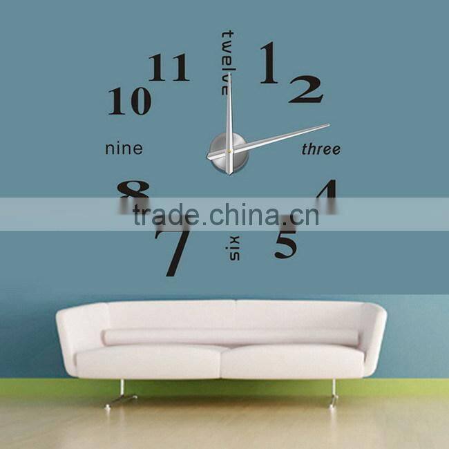 2015 new style DIY butterfly wall clock theme