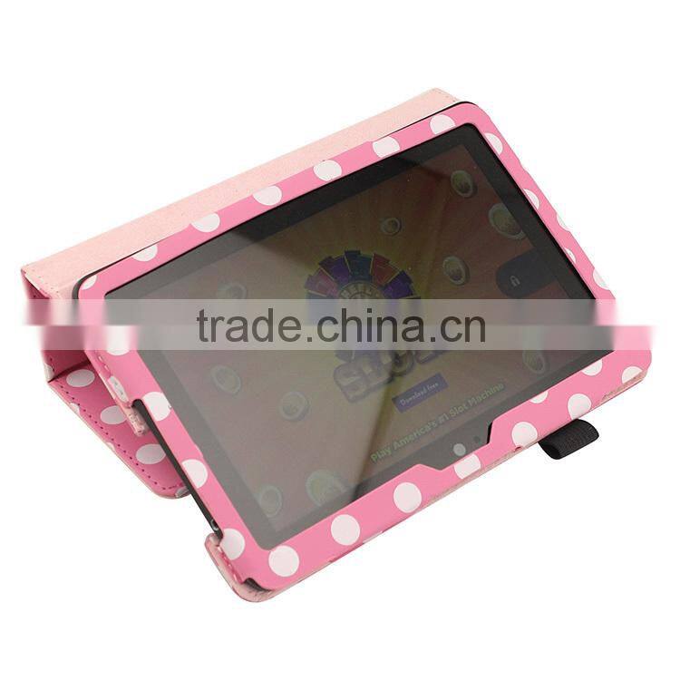 Fashion Polka Dot Leather Case Covers for Kindle Fire Covers