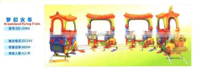 Amusement park kids electric train