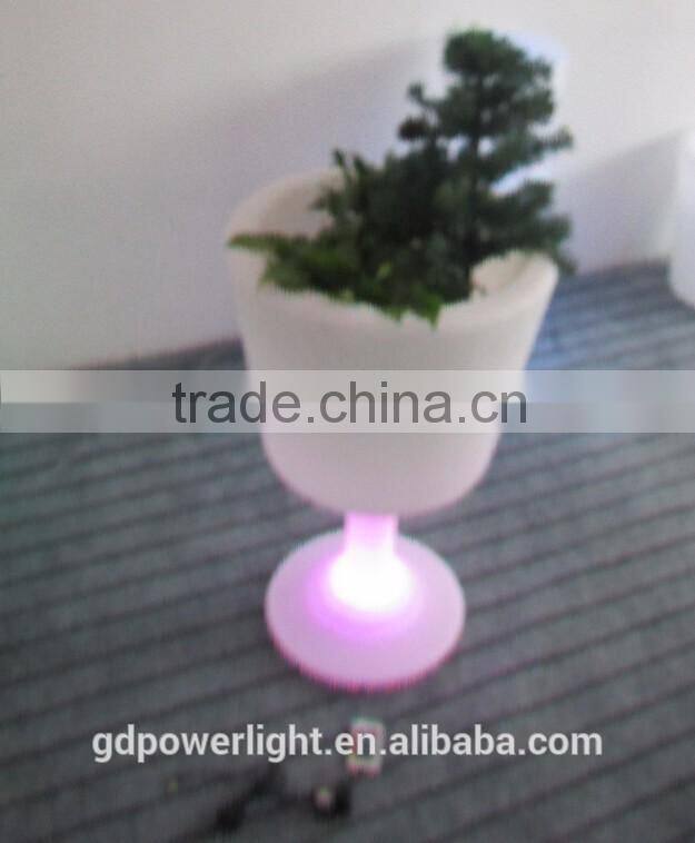 PE plastic Flowerpot with LED light YXF-4576