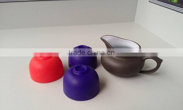 2015 Promotional silicone drinking cup, silicone teacup and saucer