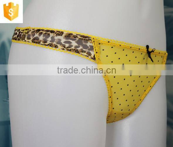 2016 Hot-selling yellow sexy women thong