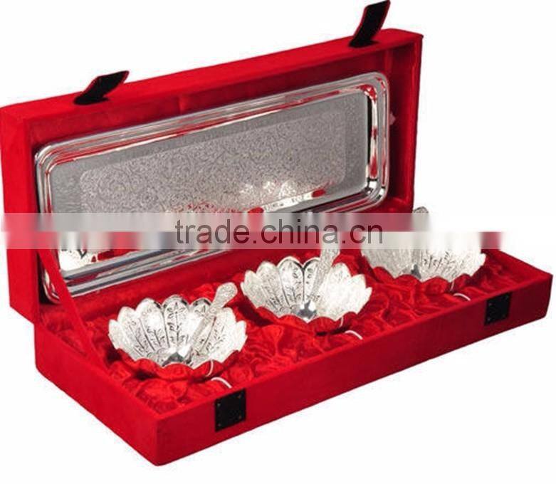 beautiful decorative new design silver plated bowl