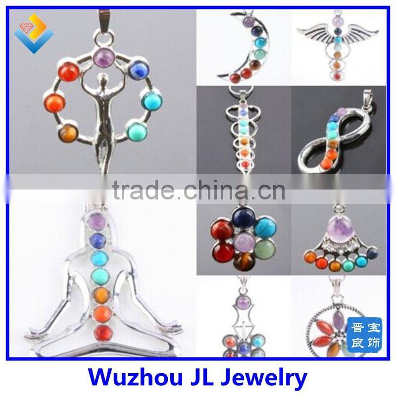 wholesale natural crystal pyramid lalique crystal single big stone pendant