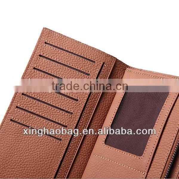 OEM your genuine cowhide leather travel wallet