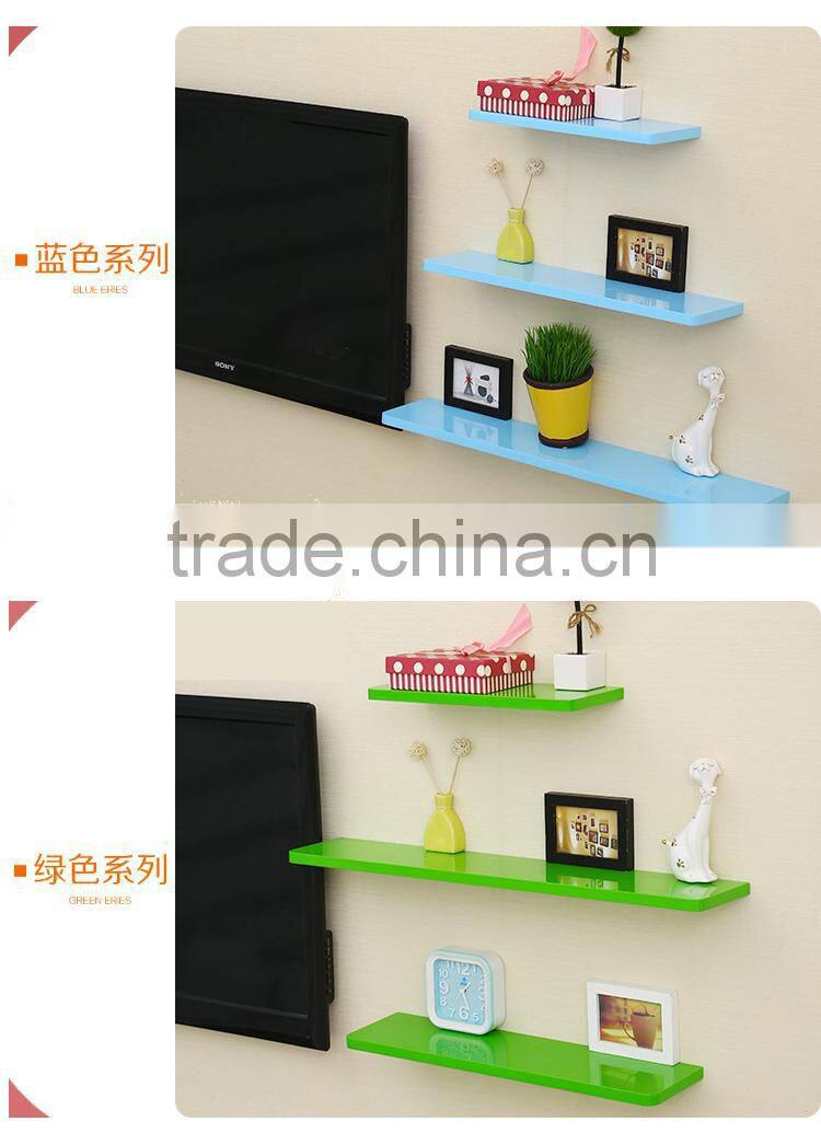 2015 Melamine Faced MDF decorative wood shelf bracket with hidden bracket MDF Wall commodity Shelf