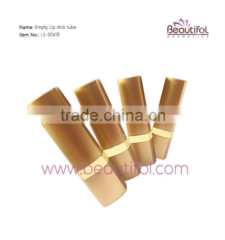 Metal Lip balm tube, make your own golden lipstick, lip stick containers