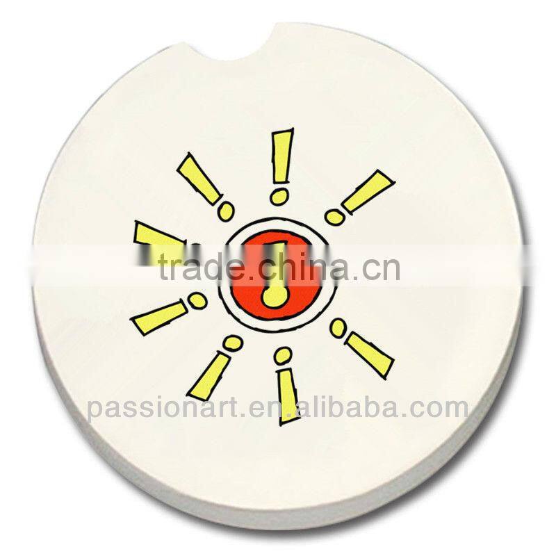 Passion Art Absorbent Sandstone Car Coaster