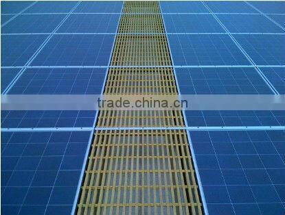 ISO Fiberglass pultruded grating walkway/frp walkway, chemcial resistant, big load bearing