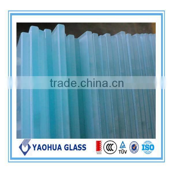 china famous brand yaohua frosted glass acid etching glass