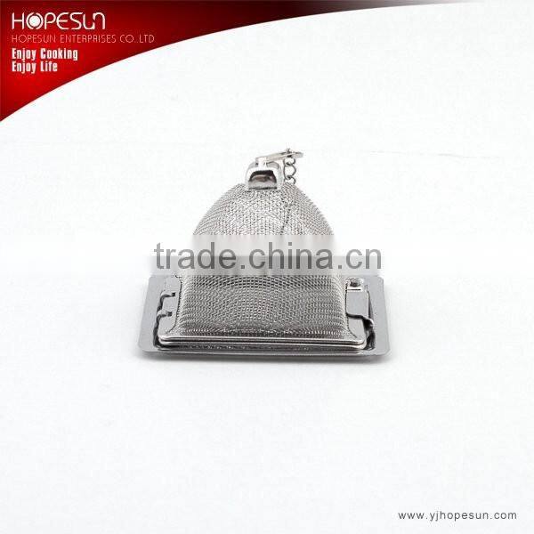 Popular high quality stainless steel mesh house shape tea infuser ball of 119th Conton Fair