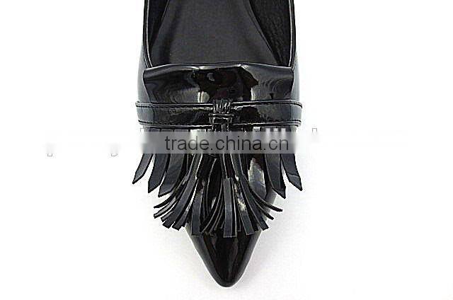 ladies flat casual shoes flat pointed toe shoes with flower