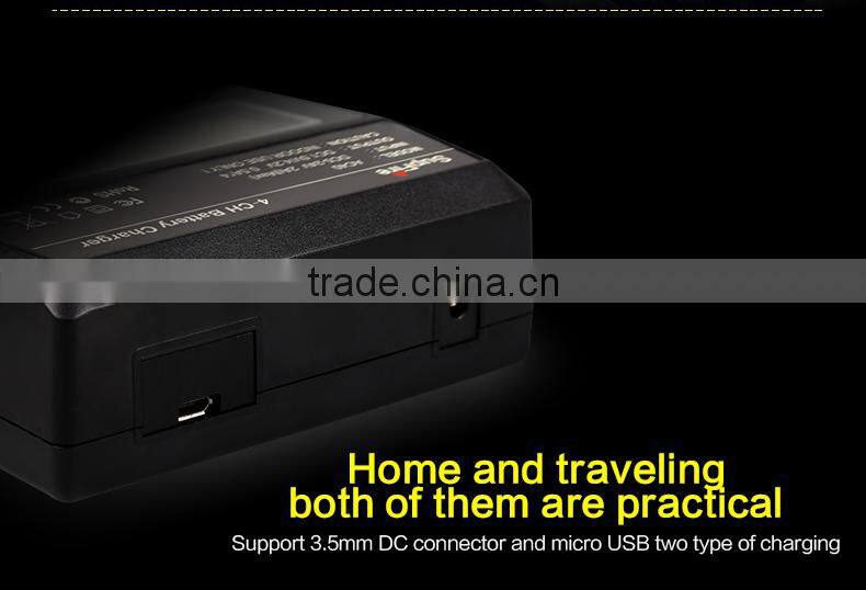 SupFire Intelligent Four-Slot Charger Use For 18650/16340/ 26650 Battery