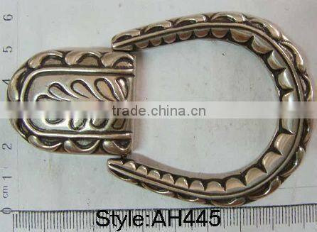 Fashion gold name plate belt buckle