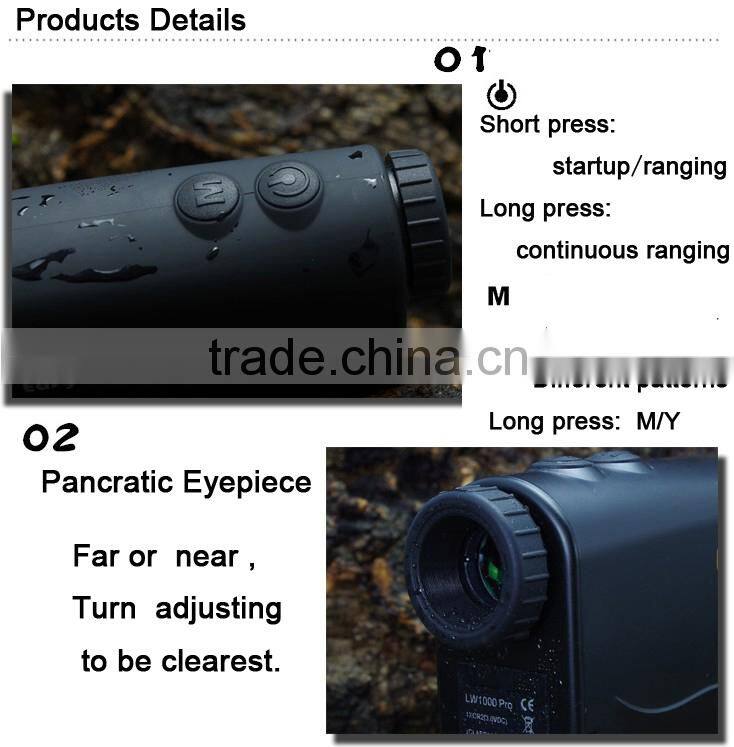 Laser Distance meter hunnting rangefinder laser golf range and speed finder
